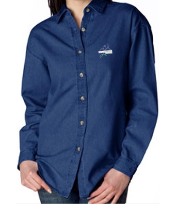 UltraClub Ladies' Cypress Denim
