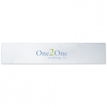 2-Ply Plastic Desk & Wall Plate Engraved and Printed: 10" x 2"