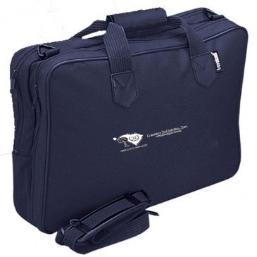 Soft Brief Double Compartment W/ Leather Trim, Foam Padded