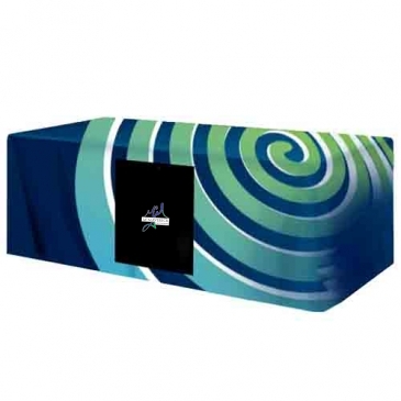 All Over Dye Sub Table Cover - fitted poly 4-sided, fits 8' table