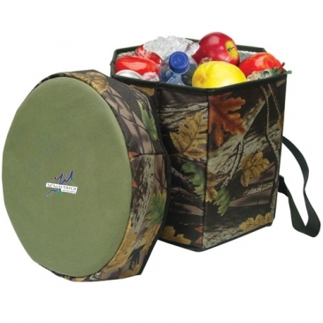 Camo Folding Portable Game Cooler Seat