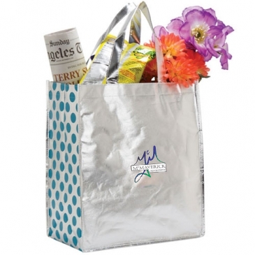 Laminated Chic Dot Tote