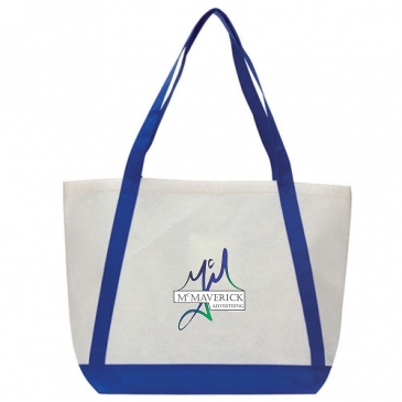 Felt Tote With Contrast Color Strap