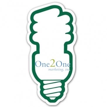 Go Green Fluorescent Lightbulb Magnet