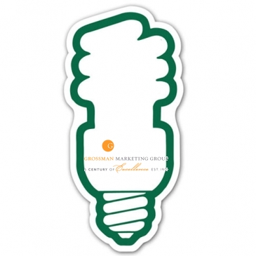 Go Green Fluorescent Lightbulb Magnet