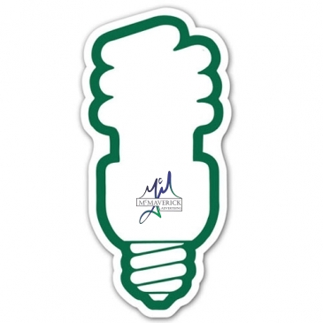 Go Green Fluorescent Lightbulb Magnet