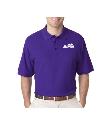 UltraClub Men's 5.6-oz. Whisper Pique Blended Polo