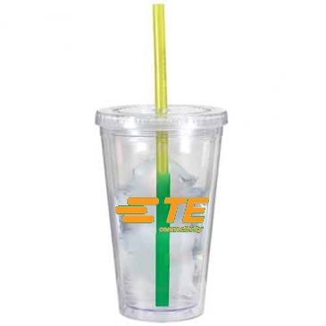 16 oz. Victory Acrylic Tumbler with Mood Straw