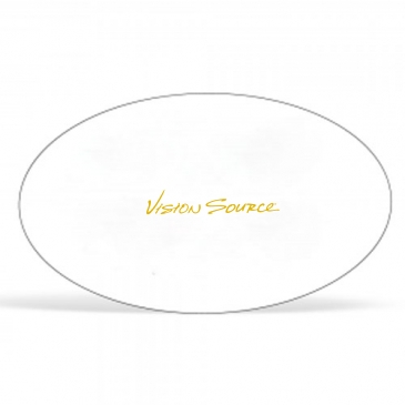 Oval Sticker | 1 1/2" x 2 1/2"| White Static | Static Back | Scre