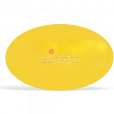 Oval Sticker | 3" x 5" | White Vinyl | Permanent Adh Back | Scree