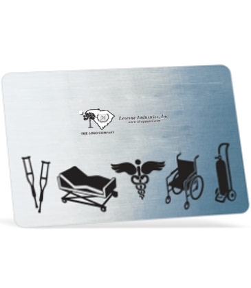 Idento® Identification Decals-Chrome & White Vinyl