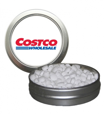 Candy Window Tin Short Round_Sugar-Free Peppermints, Hearts