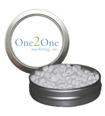Candy Window Tin Short Round_Sugar-Free Peppermints, Hearts