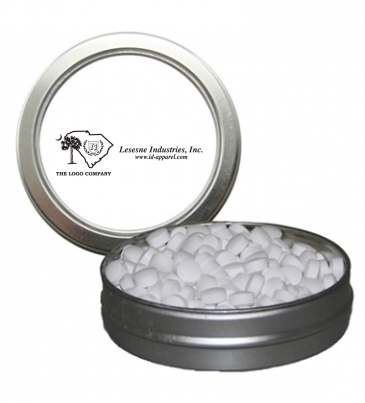 Candy Window Tin Short Round_Sugar-Free Peppermints, Hearts