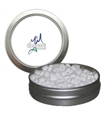 Candy Window Tin Short Round_Sugar-Free Peppermints, Hearts