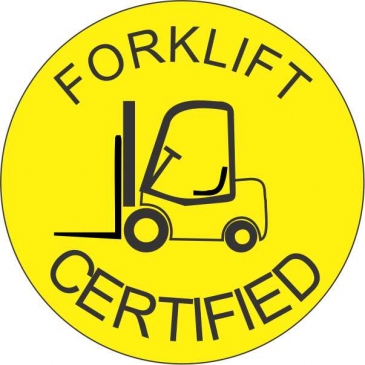 Forklift Bump Cap Sticker