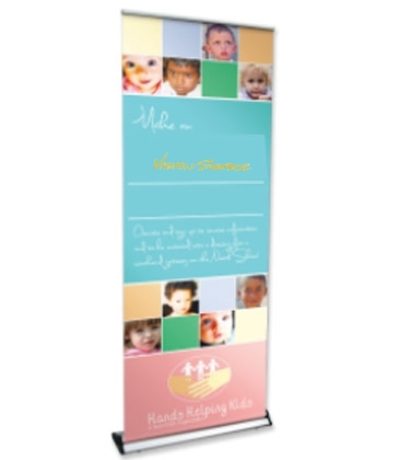 Premium Banner Stands-Indoor Telescoping