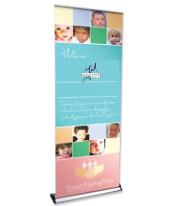 Premium Banner Stands-Indoor Telescoping
