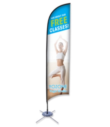 Promotional Flags - 9' Feather, Scissor Base