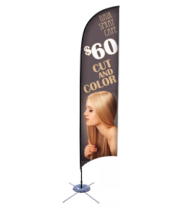 Promotional Flags - 13' Feather, Scissor Base
