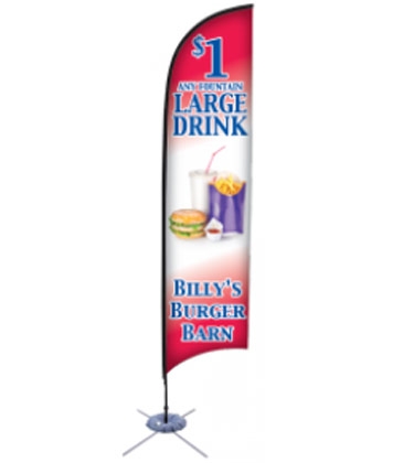 Promotional Flags-13' Feather, Spike Base