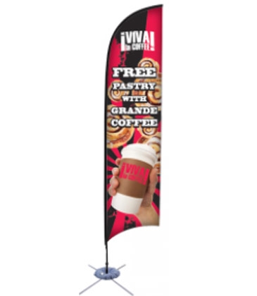 Promotional Flags-17' Feather, Spike Base