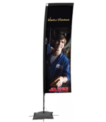 Promotional Flags-7' Rectangle, Spike Base