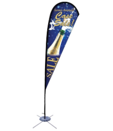 Promotional Flags-8' Tear Drop, Spike Base