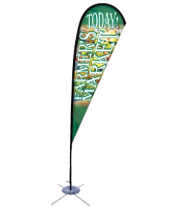 Promotional Flags-11' Tear Drop, Spike Base