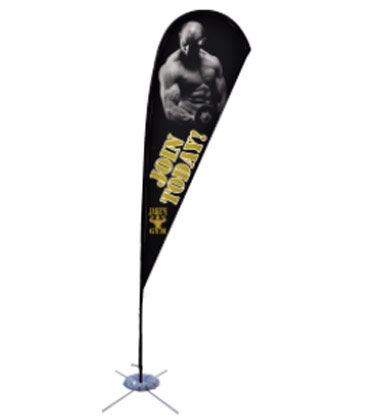 Promotional Flags-15' Tear Drop, Scissor Base