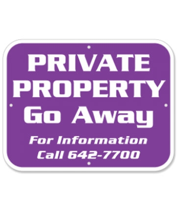 Plastic & Security Signs-.023" Thicknesse