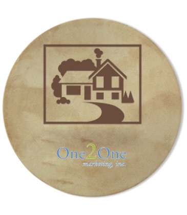 Leather Coasters-3 7/8" Diameter