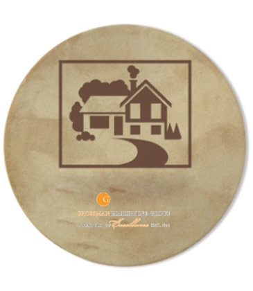 Leather Coasters-3 7/8" Diameter