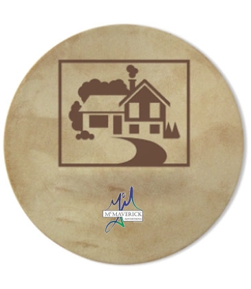 Leather Coasters-3 7/8" Diameter