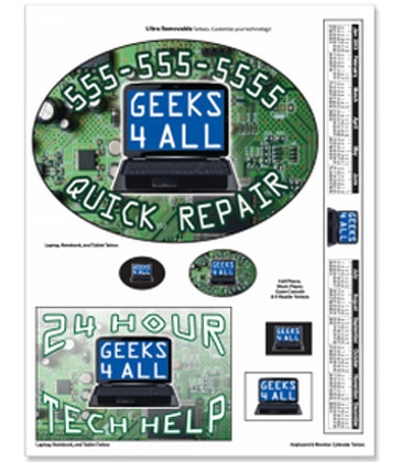 Tech Tattoos™ - 7" X 11"