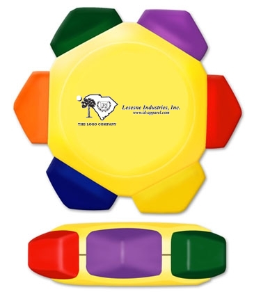 Crayo-Craze® 6 Color Crayon Wheel - White - Full Color Decal