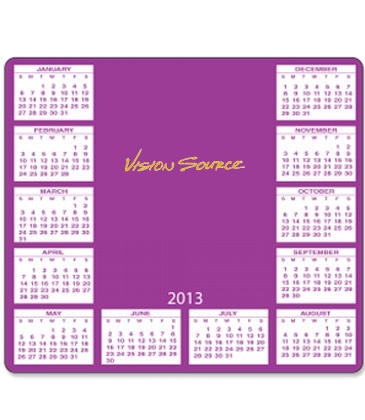 Calendar Mouse Pads-U-Shape-7 1/2" X 8 1/2"