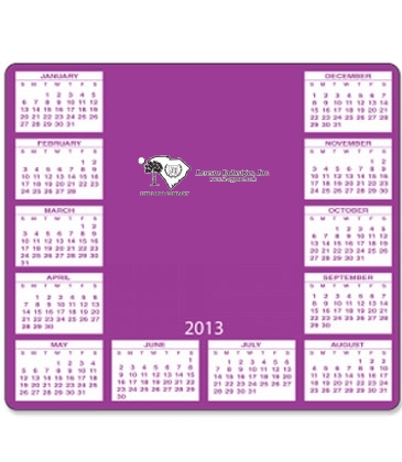 Calendar Mouse Pads-U-Shape-7 1/2" X 8 1/2"