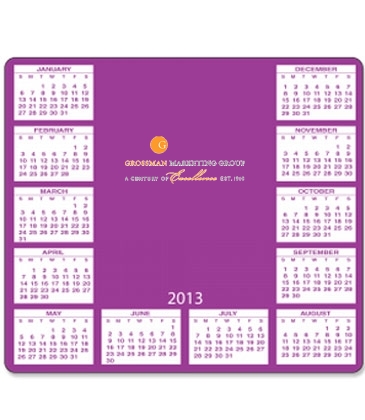 Calendar Mouse Pads-U-Shape-7 1/2" X 8 1/2"
