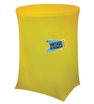 Bar-Height UltraFit Round Table Throw (Full-Color Full Bleed)