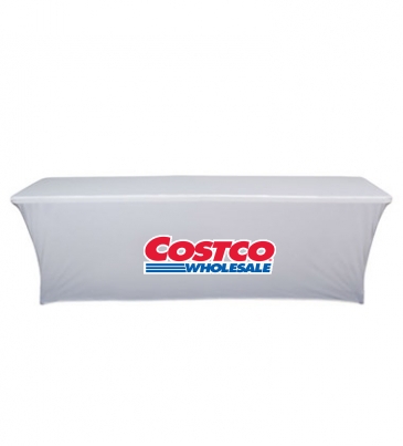 8' UltraFit Curve Table Throw (Full-Color Front Only)