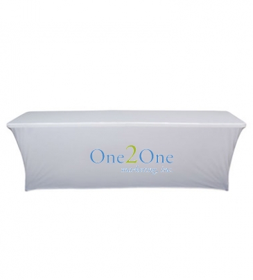 8' UltraFit Curve Table Throw (Full-Color Front Only)