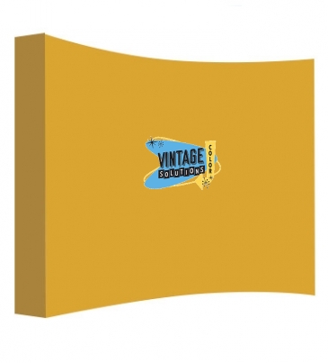 10' Curved Splash Floor Display Wrap Graphic Panel (Polyester Kni