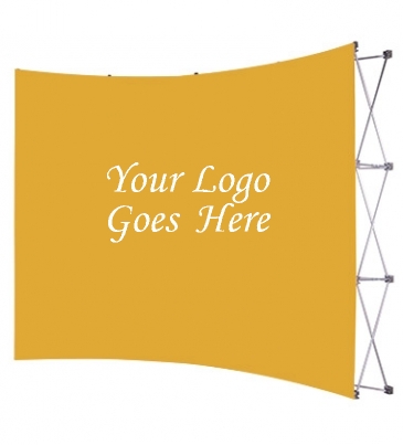 10' Curved Splash Floor Display Face Kit (Polyester Knit)