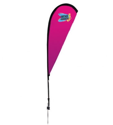 6' Premium Teardrop Sail Sign Kit (Single-Sided with Ground Spike