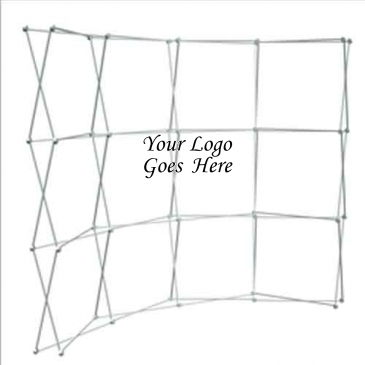 10' Curved Splash Floor Display Hardware