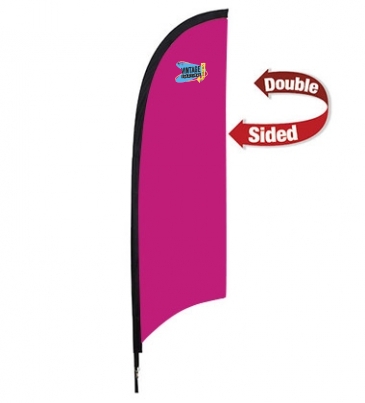 7' Premium Razor Sail Sign Replacement Flag (Double-Sided)
