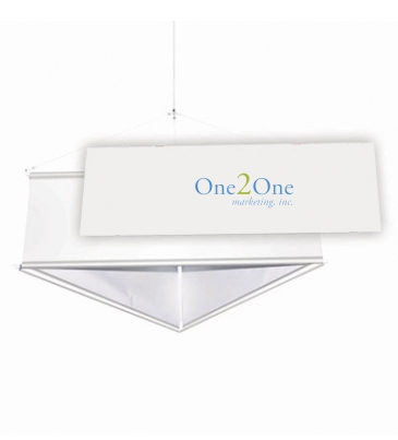 6' Three-Sided Hanging Banner Replacement Banners (Set of Three)
