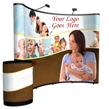 10' Curved Show 'N Rise Floor Display Kit (Full Mural)