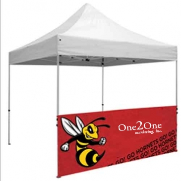 10' Standard Tent Half Wall Kit (Dye Sublimated, Single-Sided)